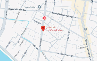 موقعیت مطب دکتر امیر منصور شیرانی روی نقشه